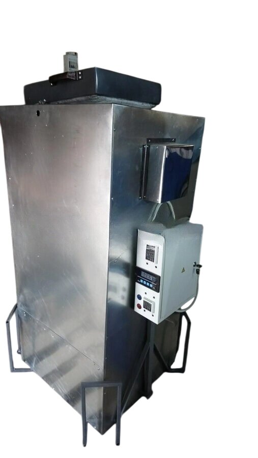 Муфельна піч МП-110. В з вертикальним завантаженням (зверху) кераміка/фехраль від компанії Компанія "Алмедика" - фото 1