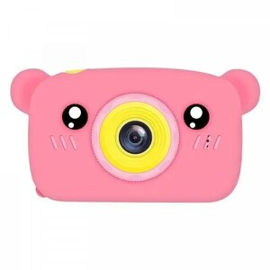 Цифровий дитячий фотоапарат Teddy GM-24 рожевий ведмедик Smart Kids Camera