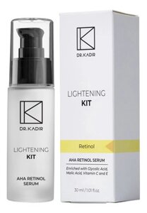 Сироватка для обличчя Dr. Kadir Lightening Kit AHA Retinol Serum 30мол