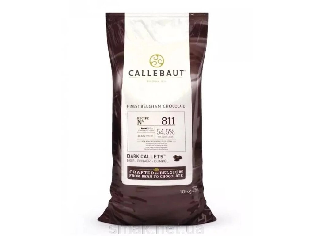 Бельгийский Черный шоколад 54,5 Barry Callebaut 10 кг від компанії Інтернет магазин "СМАК" - фото 1