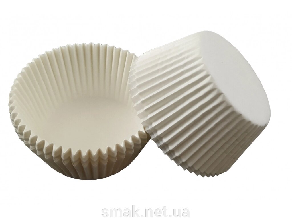 Капсули (тарталетки) для кексів (білі) 5030 мм від компанії Інтернет магазин "СМАК" - фото 1