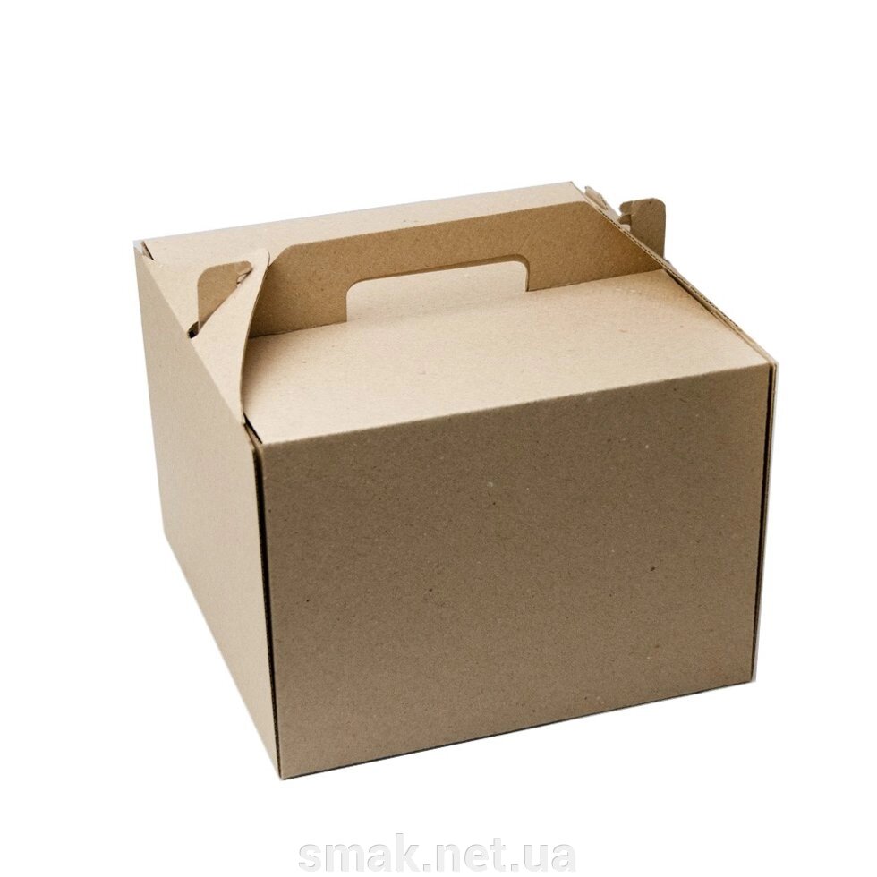 Картонна коробка для торта Крафт 300300255 мм без вікна від компанії Інтернет магазин "СМАК" - фото 1