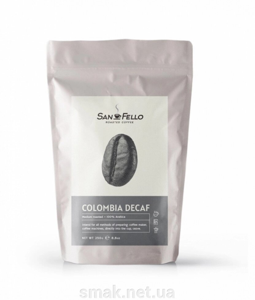 Кофе в зернах свежая обжарка (без кофеина) Арабика Colombia Decaf 1 кг ##от компании## Интернет магазин "СМАК" - ##фото## 1