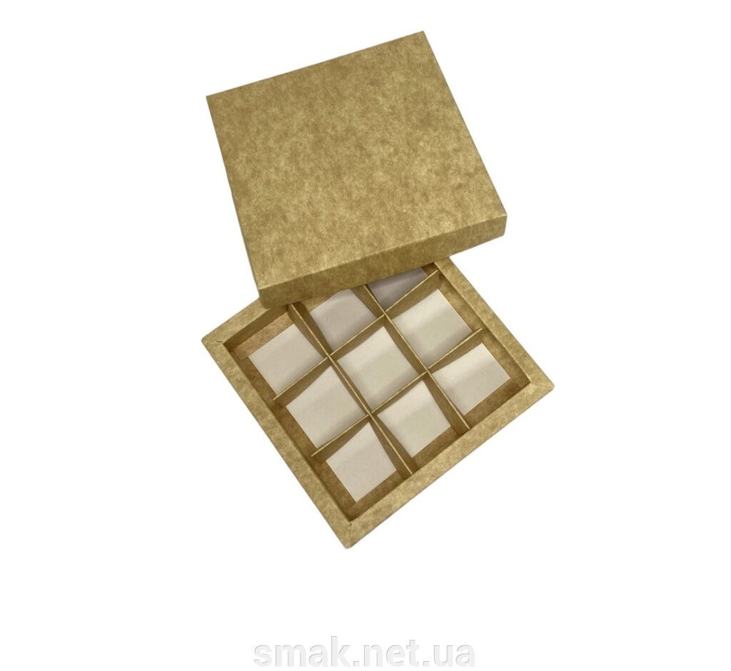 Коробки для цукерок Крафт 14514529 (Упаковка 3 шт.) від компанії Інтернет магазин "СМАК" - фото 1