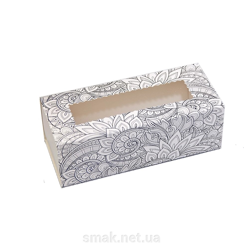 Коробки для макаронс черно-белые (упаковка 3 шт.) від компанії Інтернет магазин "СМАК" - фото 1