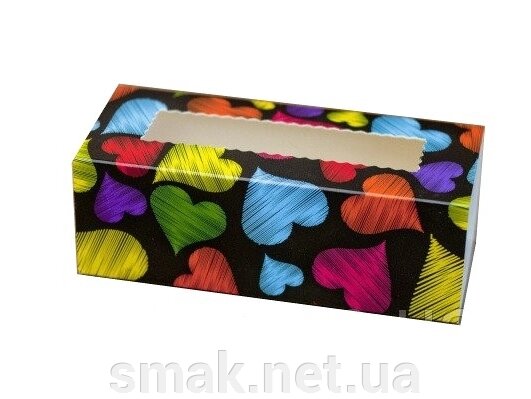 Коробки для макаронс Разноцветные сердца (упаковка 3 шт.) від компанії Інтернет магазин "СМАК" - фото 1
