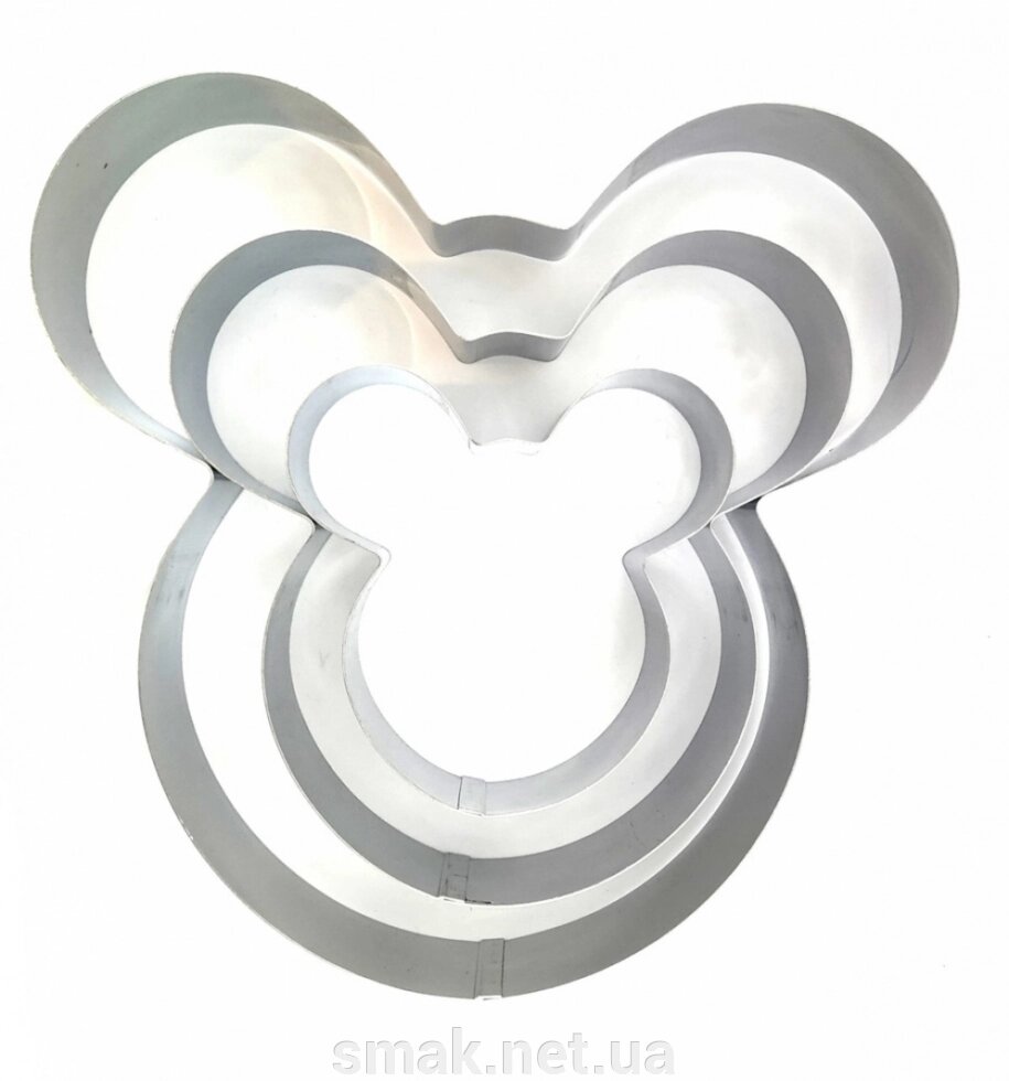 Набір форм для випічки Міккі Маус (3 шт.) від компанії Інтернет магазин "СМАК" - фото 1