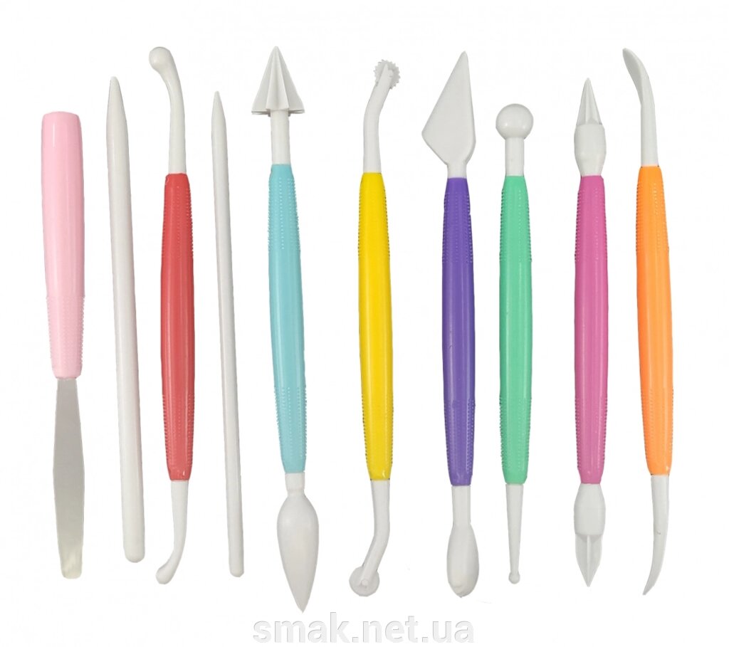 Набір інструментів для мастики з 10 шт від компанії Інтернет магазин "СМАК" - фото 1