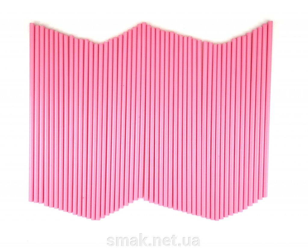 Палочки для кейк-попсов розовые Украина 15 см від компанії Інтернет магазин "СМАК" - фото 1