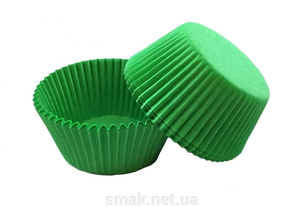Паперові форми (Тарталетки) для кексів, капкейков 5030 см Салатові від компанії Інтернет магазин "СМАК" - фото 1