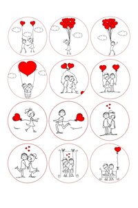 Вафельна картинка Любов в Дніпропетровській області от компании Интернет магазин "СМАК"