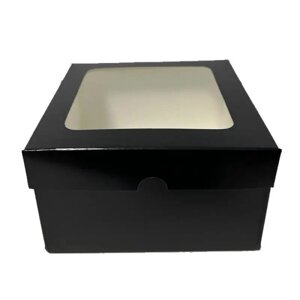 Коробка кондитерська із вікном Чорна 3 шт (16169) см в Дніпропетровській області от компании Интернет магазин "СМАК"