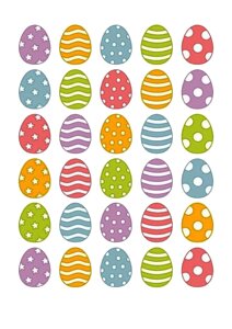 Вафельна картинка Великодні яйця 4 в Дніпропетровській області от компании Интернет магазин "СМАК"