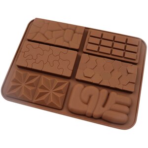 Форма силіконова плитки шоколаду Асорті (на 6 шт.) в Дніпропетровській області от компании Интернет магазин "СМАК"