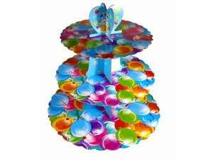 Поверх для капкейк Повітряні кульки з 3-х ярусів в Дніпропетровській області от компании Интернет магазин "СМАК"