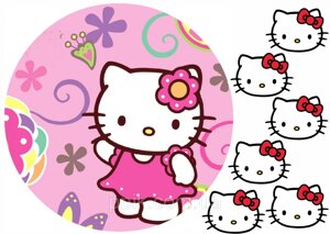 Вафельна картинка Hello Kitty / Хелло китти в Дніпропетровській області от компании Интернет магазин "СМАК"