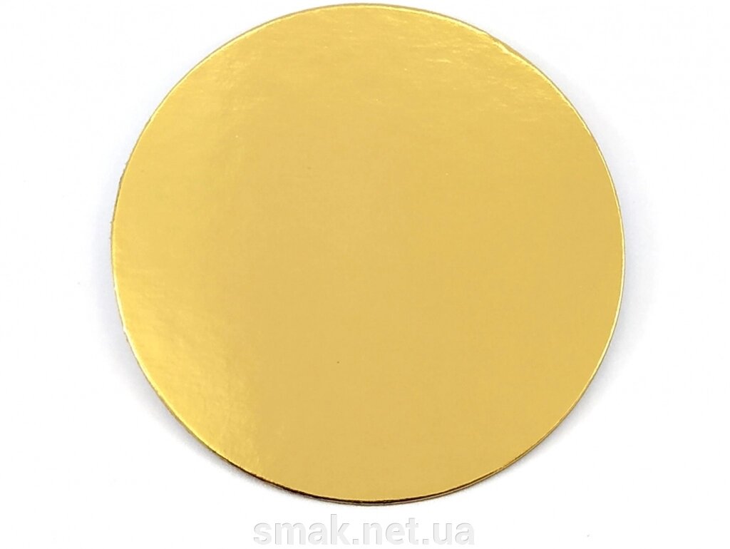Подложка круг 30 см уплотненная 3 мм, Золото/черная від компанії Інтернет магазин "СМАК" - фото 1