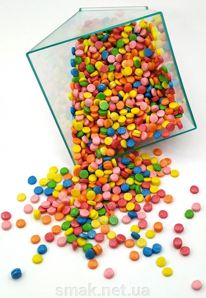 Посипання кондитерська конфетті 50 грам від компанії Інтернет магазин "СМАК" - фото 1