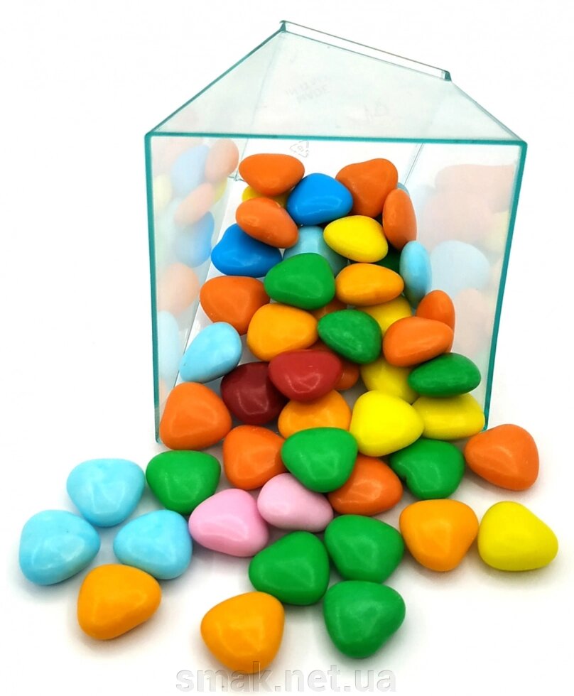 Посипання кондитерська Сердечки-дражже кольорові, 50 грам від компанії Інтернет магазин "СМАК" - фото 1