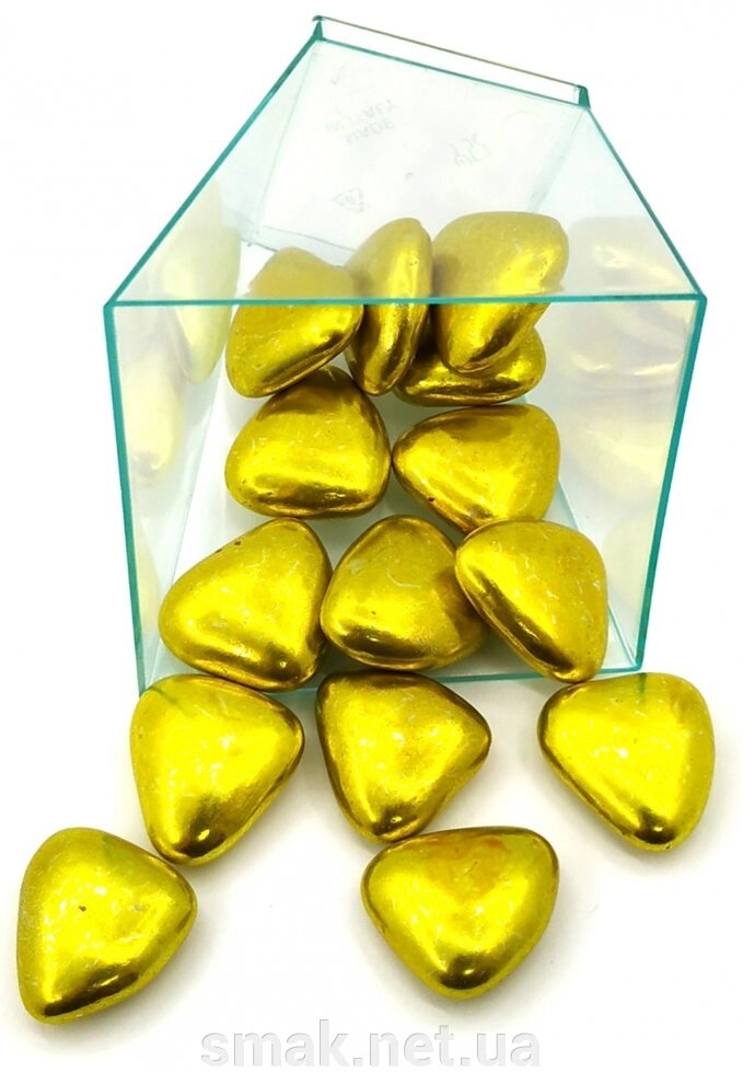 Посипання кондитерська Серденька золото Великі, 50 грам від компанії Інтернет магазин "СМАК" - фото 1