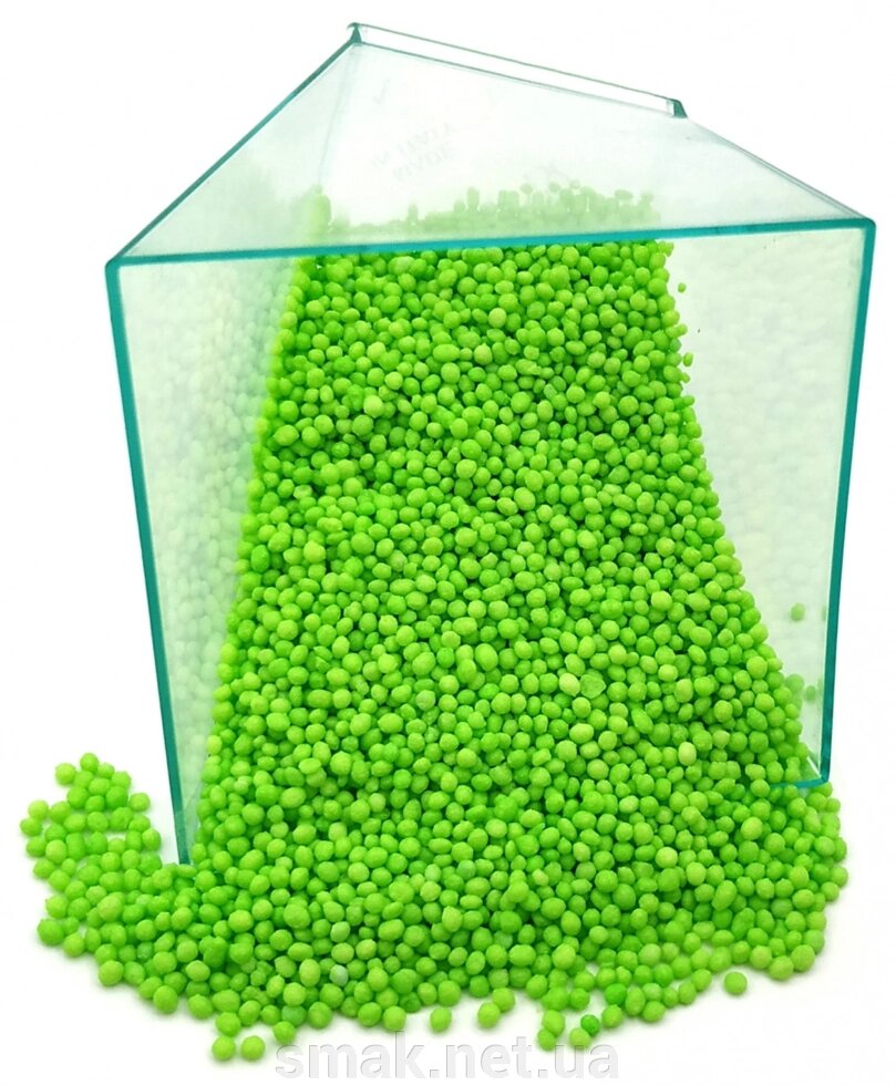 Посипання салатові кульки 2 мм 50 грам від компанії Інтернет магазин "СМАК" - фото 1