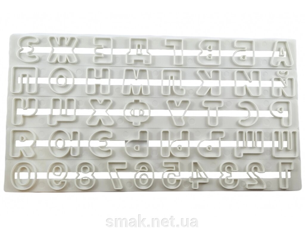 Різання номерів алфавіту кондитерських виробів від компанії Інтернет магазин "СМАК" - фото 1