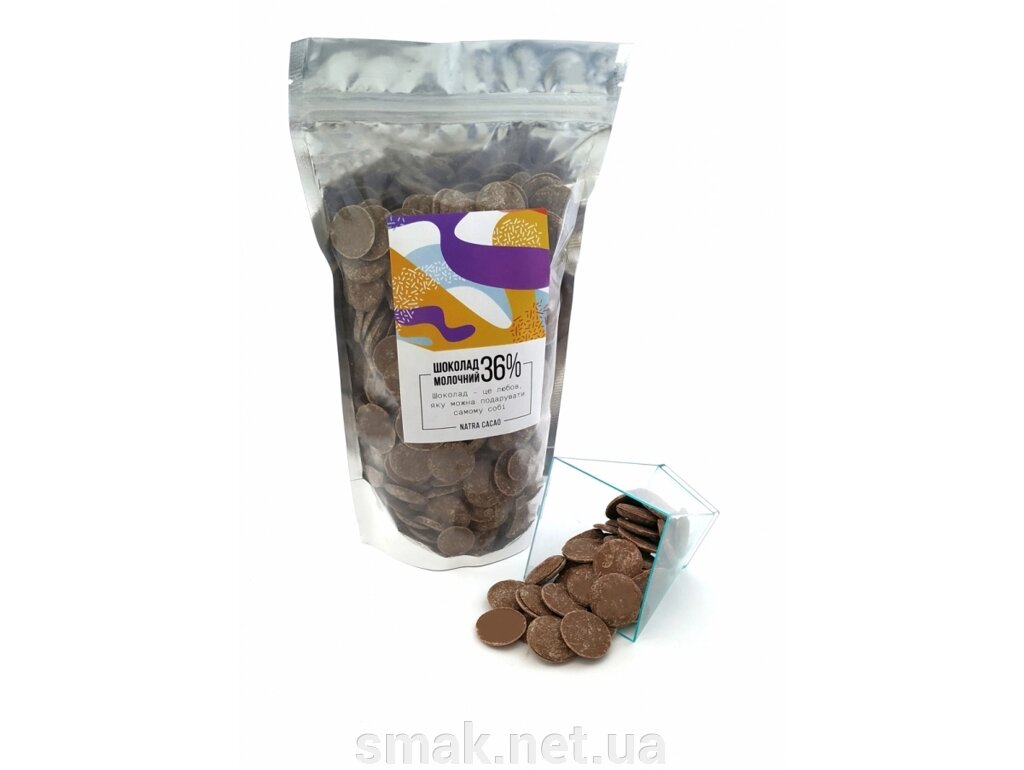 Шоколад молочный Natra Cacao, 36 какао 0.5 кг від компанії Інтернет магазин "СМАК" - фото 1