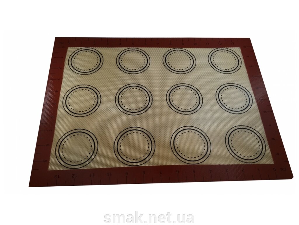Силіконовий килимок розміткою для печива Кола (діаметр від 4,5 см - 6,5 см) від компанії Інтернет магазин "СМАК" - фото 1
