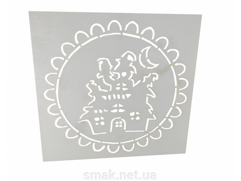 Трафарет для торта, пряників Будинок з привидами від компанії Інтернет магазин "СМАК" - фото 1