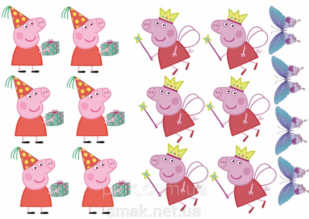 Вафельна картинка Свинка Пеппа 21 від компанії Інтернет магазин "СМАК" - фото 1