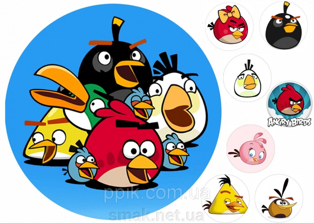 Вафельная картинка Angry Birds/Злые птички 5 ##от компании## Интернет магазин "СМАК" - ##фото## 1