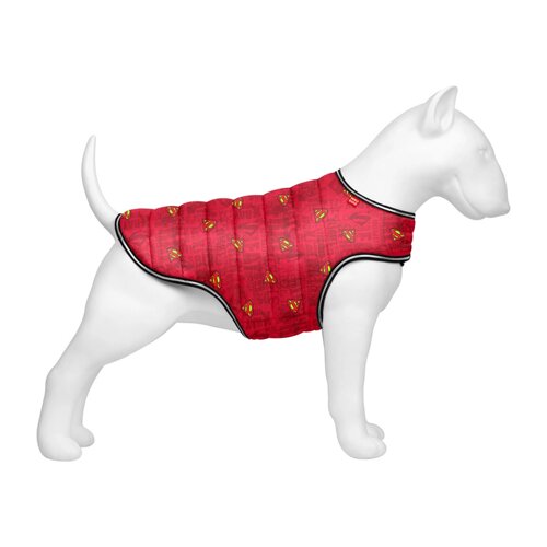 Курточка-накидка для собак WAUDOG Clothes, малюнок "Супермен червоний", XL, А 47 см, B 68-80 см, C 42-52 см