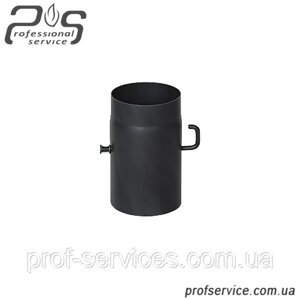 Димохідний шибер чорний сталевий (2 мм) 0,25 м, 120 мм Darco, STAHL SYSTEM, PARKANEX, Prodmax