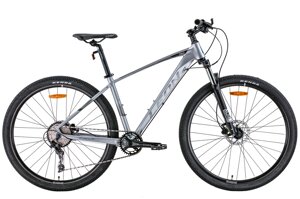 Чоловічий гірський МТВ велосипед 29" Leon хардтейл TN-60 AM Hydraulic lock out HDD, сірий із чорним і синім (м)