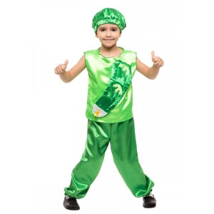 Дитячий карнавальний костюм Огірка зелений костюм для хлопчика