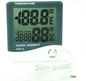 Метеостанція з годинником TS - HTC 2 термометр температура і вологість годинник зовнішній датчик температур