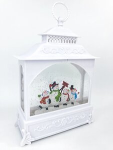 Новорічний камін з LED-підсвіткою новорічний декор білий