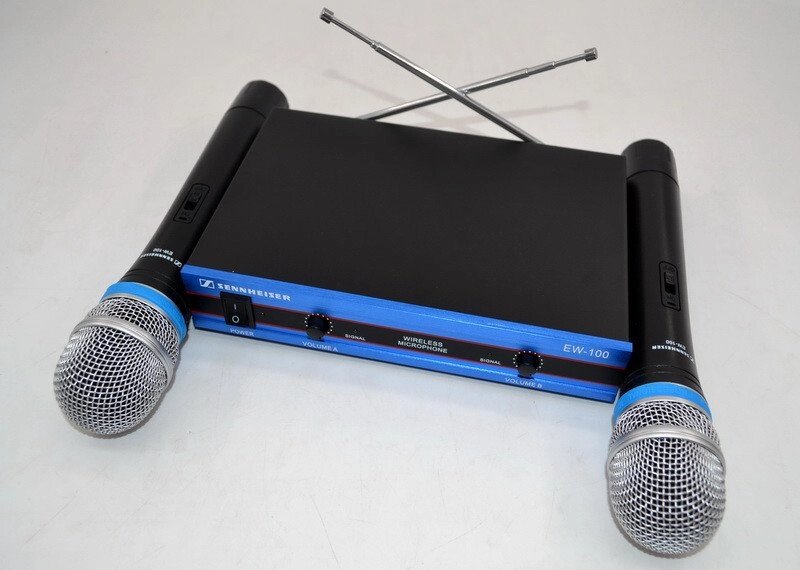 Радіосистема на 2 мікрофони Sennheiser EW-100 - переваги