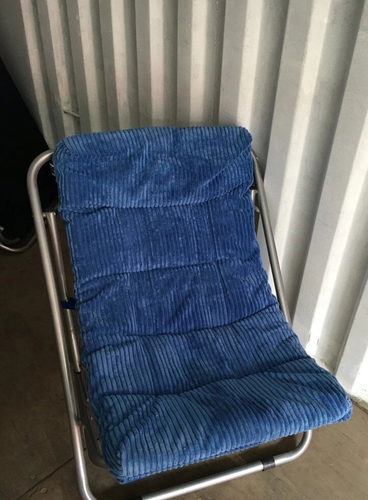 Велюровое крісло для відпочинку 90х65х65 кемпінгове крісло - Україна