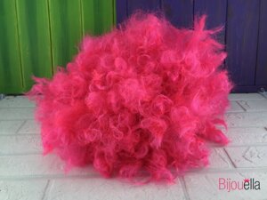 Рожеву перуку клоуна кучерявий зручний на Хеллоуїн, Новий рік