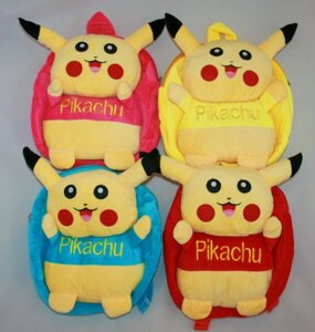 Рюкзак Pikachu дитячий м'який (4 кольори)