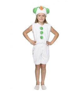 Зелений Сніговик, костюм для виступів в дитячому садку і школі на Новий Рік