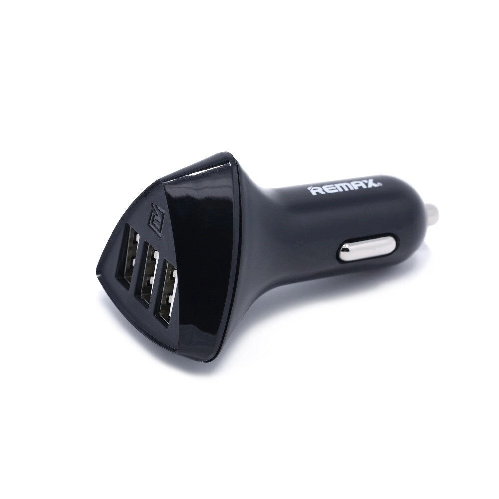 Автомобільний зарядний пристрій Remax RCC-304 Aliens 3 USB 4.2A Black від компанії Лізок - фото 1