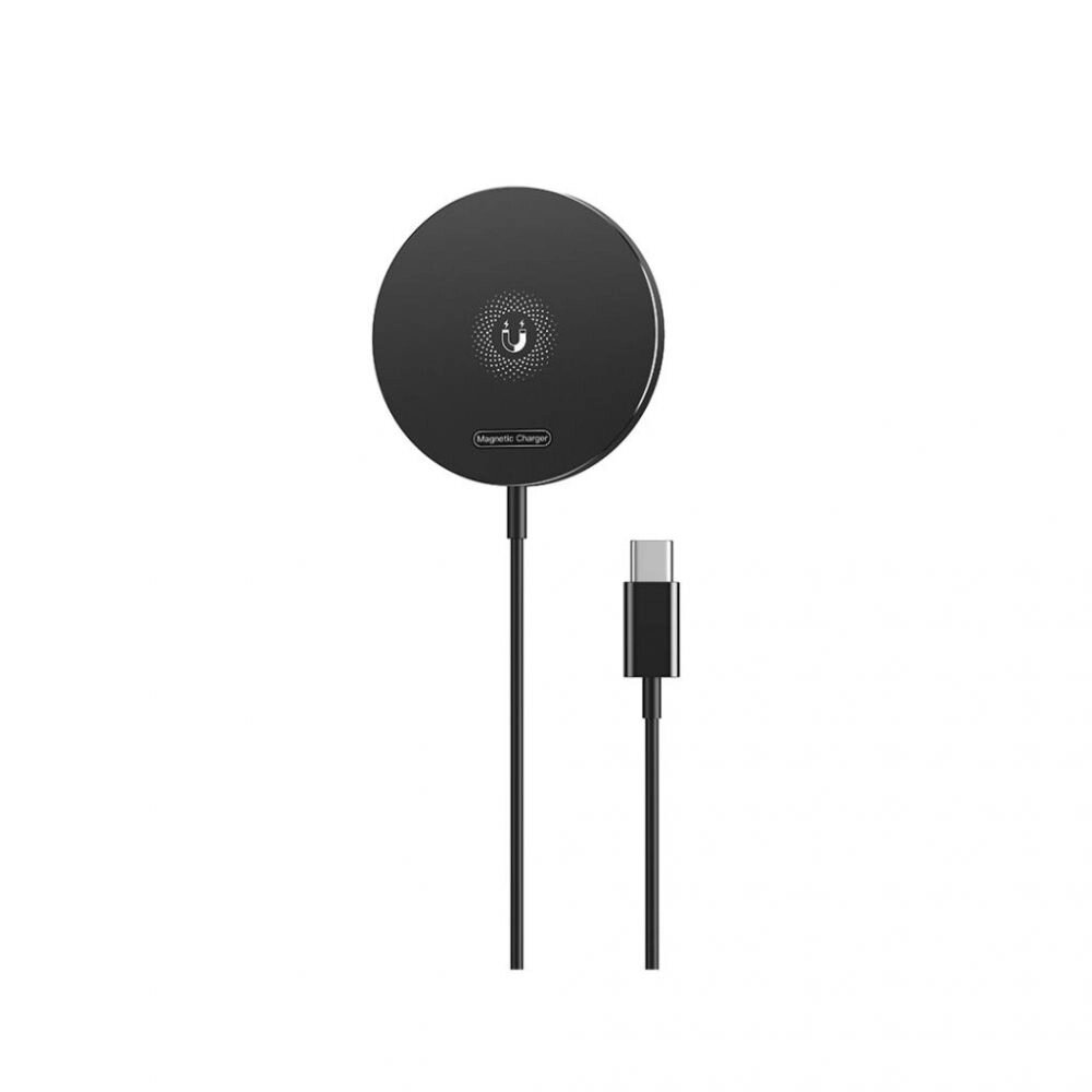 Бездротове зарядний пристрій XO CX022 Magnetic 15W PD Type-C 1.2m Black від компанії Лізок - фото 1