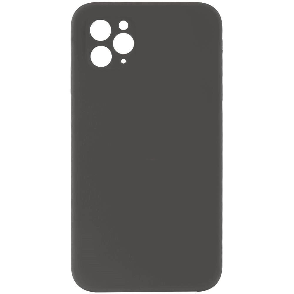Чохол із захистом камери Silicone Case Full Apple iPhone 12 Pro Max Dark grey від компанії Лізок - фото 1