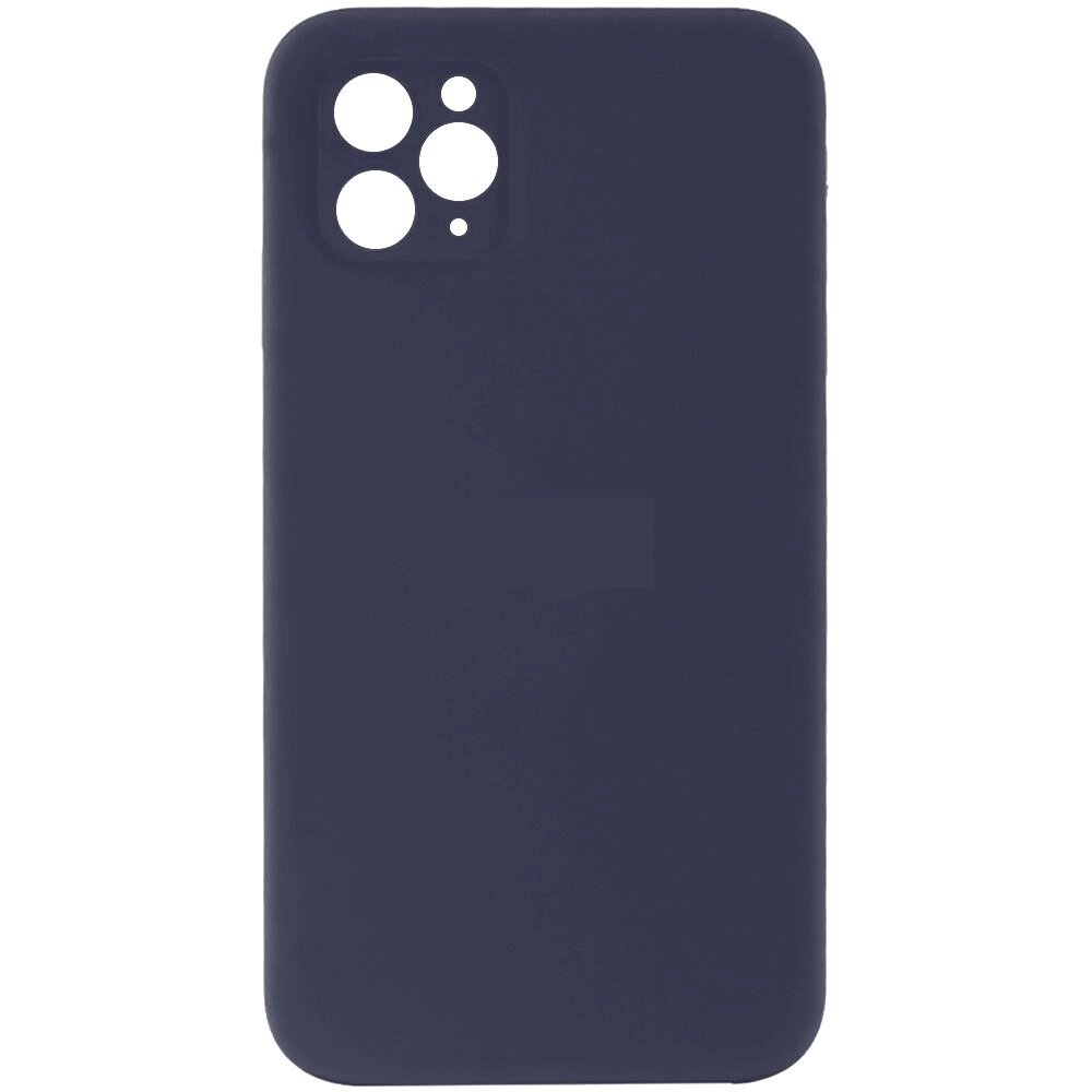 Чохол із захистом камери Silicone Case Full Apple iPhone 12 Pro Max Deep Navy від компанії Лізок - фото 1
