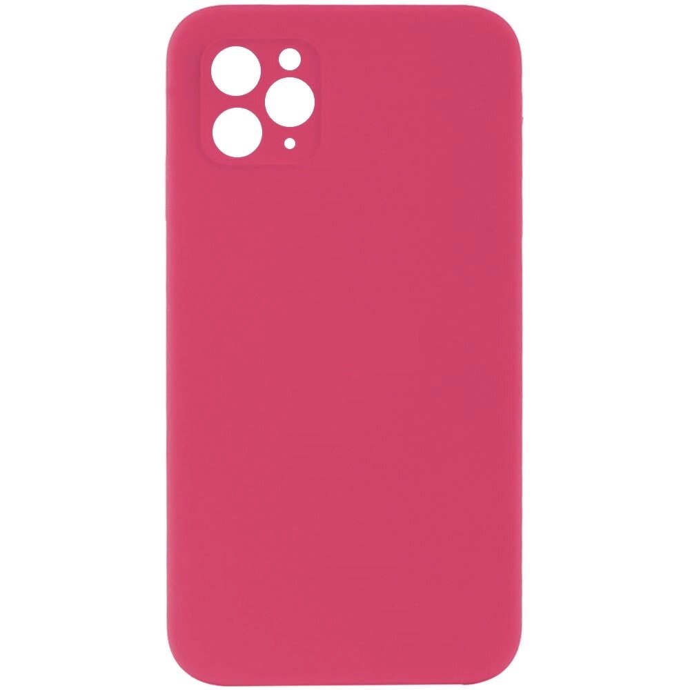 Чохол із захистом камери Silicone Case Full Apple iPhone 12 Pro Max Shiny pink від компанії Лізок - фото 1
