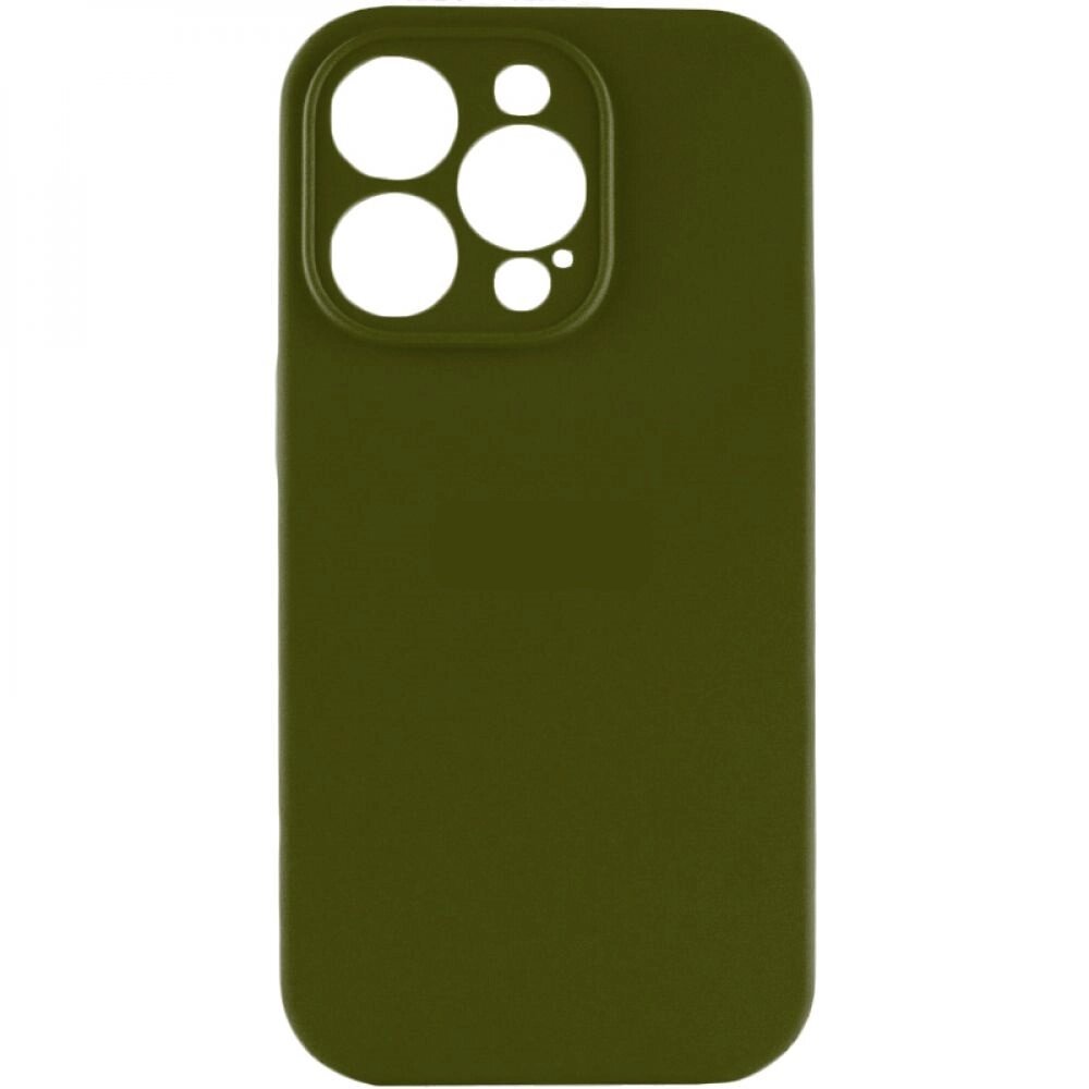 Чохол із захистом камери Silicone Case Full Apple iPhone 13 Pro Army green від компанії Лізок - фото 1