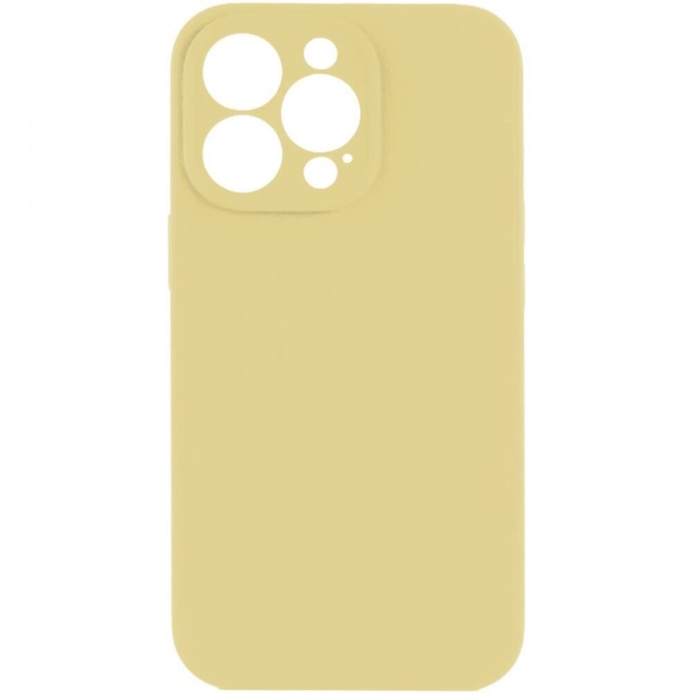 Чохол із захистом камери Silicone Case Full Apple iPhone 13 Pro Crem yellow від компанії Лізок - фото 1