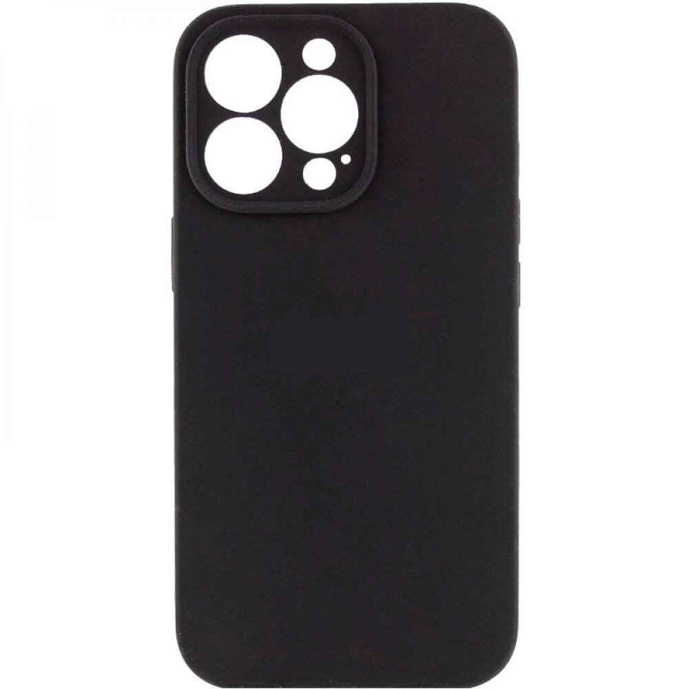 Чохол із захистом камери Silicone Case Full Apple iPhone 14 Pro Black від компанії Лізок - фото 1